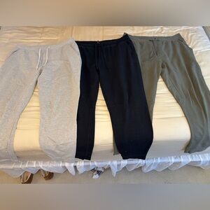 Three pairs of Lululemon Joggers XXL